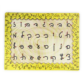 Script Aleph-Bet Writing Directions 20 Small Mini Posters