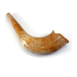 Small Realistic Plastic Toy Shofar - with Embedded Noisemaker