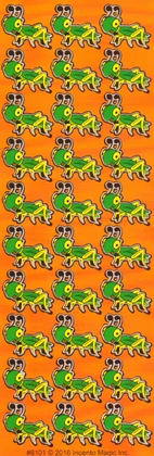 Grasshopper 0.85" Stickers for Passover