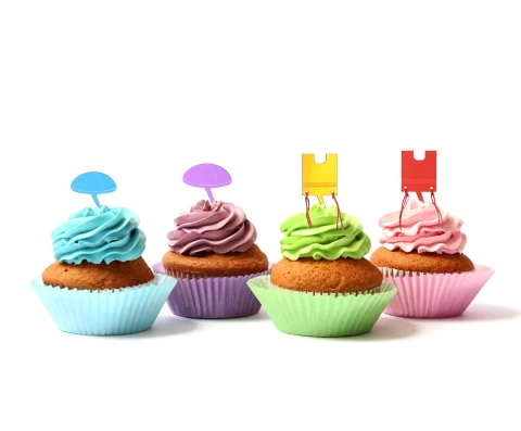 Upsherin Lucite Cake Toppers