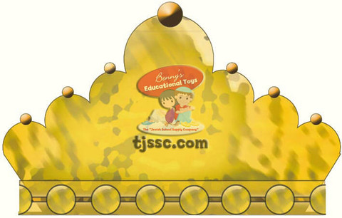 Gold Colored Crown Scalloped Card Board