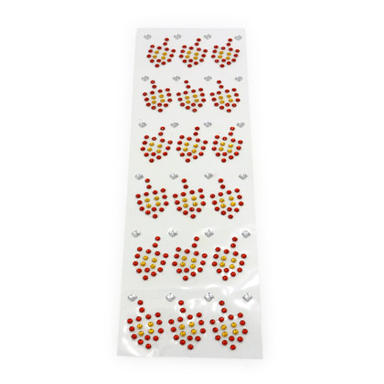 Chanukah Dreidels Glitter Gem Stickers