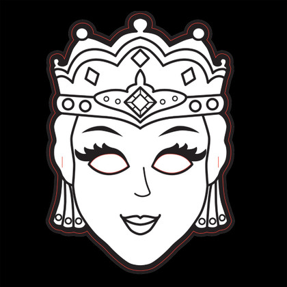 Make-Your-Own Queen Esther Purim Mask | Buy at the 