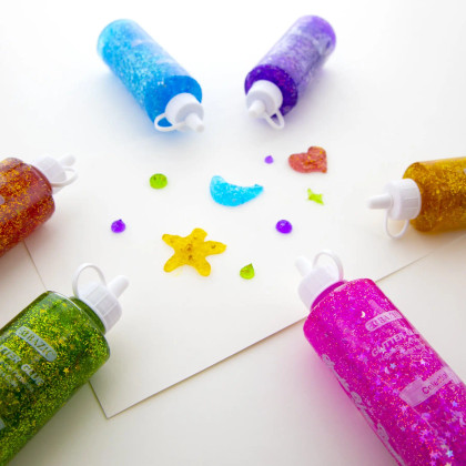 4 oz Celestial Series Glitter Glue - Pack of 6 Colors