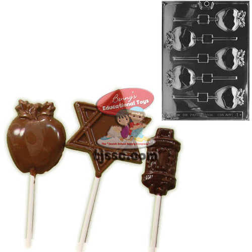 Apple Lollipop Chocolate Molds