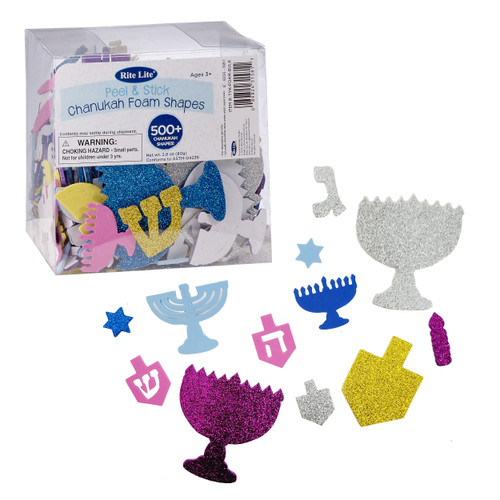 500+ Chanukah Foam Shapes, Including Glitter Shapes!