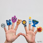 Chanukah Vinyl Finger Puppets