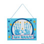 Hanukkah Handprint Sign Craft Kit with 1 Blue Washable Hand Paint 