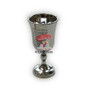 Silver disposable, washable, and reusable plastic kiddush cup