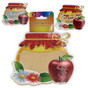 Large  Rosh HaShana Wooden Sign with a Colored Sticker for Decorating