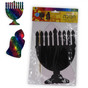 2 Piece Chanukah Scratch Art Shapes (Menorah & Candle)