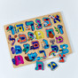 Wood Alef Bet Puzzle