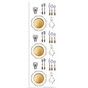Table Setting Seder Shabbos Yom Tov Die-cut Stickers (Incento) 6 Sheets