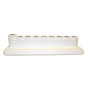 Kotel Plaster Menorah for painting UNPAINTED from FRONT