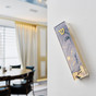 Lilac Marble Art Glass Mezuzah