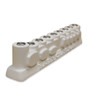 Gelt & Dreidels Plaster Menorah for painting TILTED LEFT