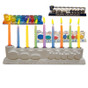 Gelt & Dreidels Plaster Menorah for painting from FRONT