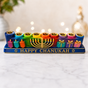 10 Chanukah Arts & Crafts Menorahs - Chanukah Symbols Design - Pack of 10 Sturdy Plaster Menorahs!