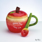 Apple Honey Dish With Spoon