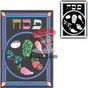 "Passover Seder Plate" Jewish Velvet Art (Felt Art)