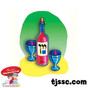 Purim Wine Card Stock Cut Outs