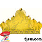 Gold Colored Crown Scalloped Card Board