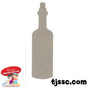 Wine Bottle Gray Card Board Cutouts