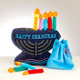 My Plush Menorah Set
