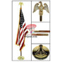 US Indoor Flag and Pole Kit