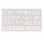 Script Alef Bet (Hebrew Alphabet) Stencil Set with Numbers