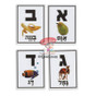 Word, Picture, Letter Plastic Card Hebrew Game