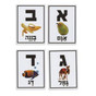 Word, Picture, Letter Plastic Card Hebrew Game