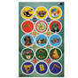 Large Round Purim Stickers