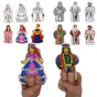 18 Sets of 6 Purim Megilah Characters Finger Puppets Craft Project