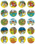 Ten Plagues Passover Stickers