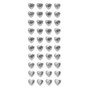 Crystal Rhinestone Heart Bling Stickers