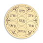 Wooden Seder Plate for Decorating - New! Pre-Printed!