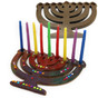Flat Menorah Shaped Hanukkah Menorah DIY Craft Project Flat Menorah Shaped Hanukkah Menorah DIY Craft Project