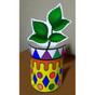 Tu B'Shvat Cardboard Flower Pot for Decoration w. Stickers (36) Tu B'Shvat Cardboard Flower Pot for Decoration w. Stickers (36)