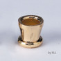 Set of 9 Brass-Plated Menorah Candle Cups with Screws