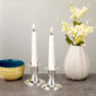 Set of 2 Low Silverplated Candlesticks