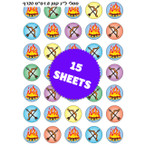 Lag Ba'Omer Symbols Stickers