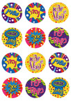 Hebrew Encourgment  round colorful Stickers