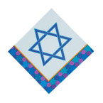 Star of David Luncheon Paper Napkins - 16 Pc.