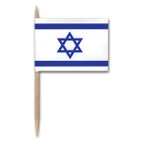 Israeli Flags on Toothpicks in a bag