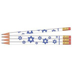 Stars of David Jewish & Hebrew Pencils