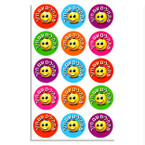 Start With a Smile in Hebrew Stickers