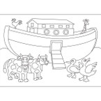 Noah's Ark Self-Adhesive Jewish Sand Art Boards - 1 Dozen