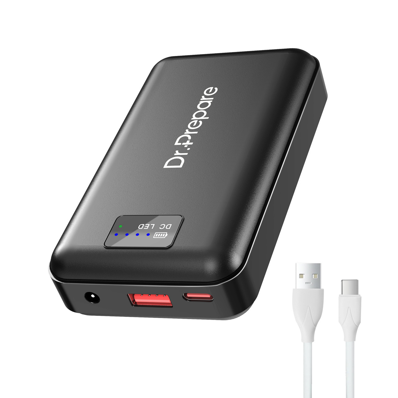  Dr. Prepare 10000mAh Battery Pack Charger Portable, 5V 3A USB C  Power Bank with Dual Output, Ultra-Compact External Battery Pack for Heated  Vest, Heated Jacket, iPhone and iPad : Cell Phones