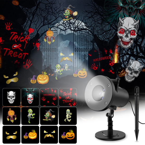 Colorful and Animated Halloween Projector Lights Outdoor